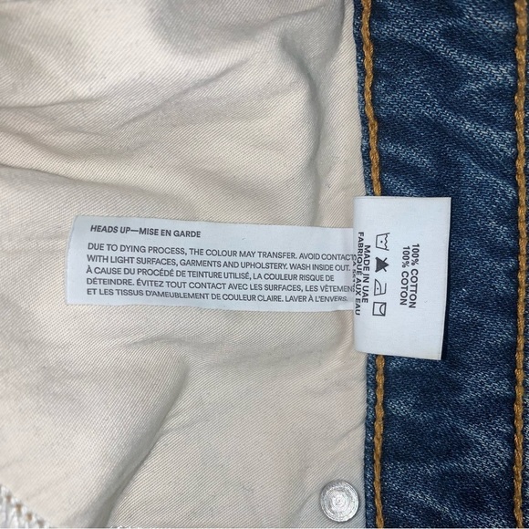 Frank & Oak Jeans Women’s Size 28 Indigo Denim Relaxed Straight Leg Ankle Billie - Picture 10 of 10